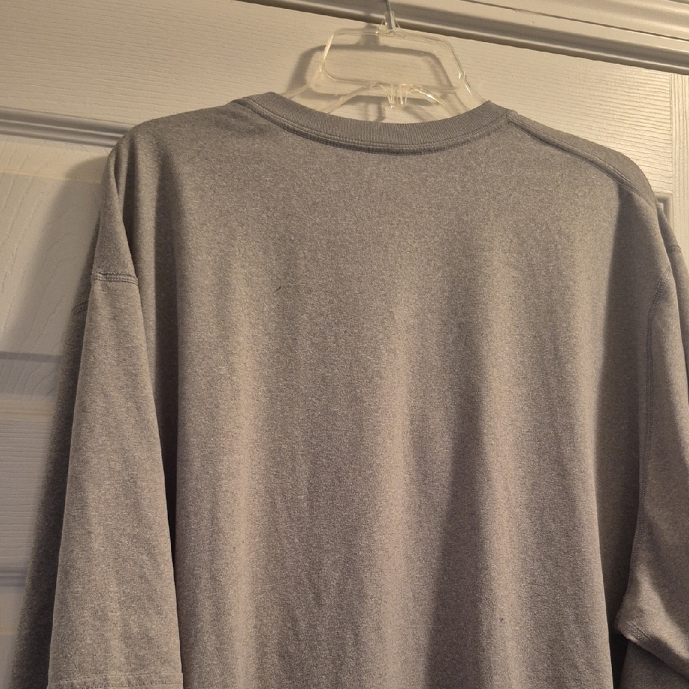 Nike Heather Gray Tee with Bold Orange T - Picture 6 of 14